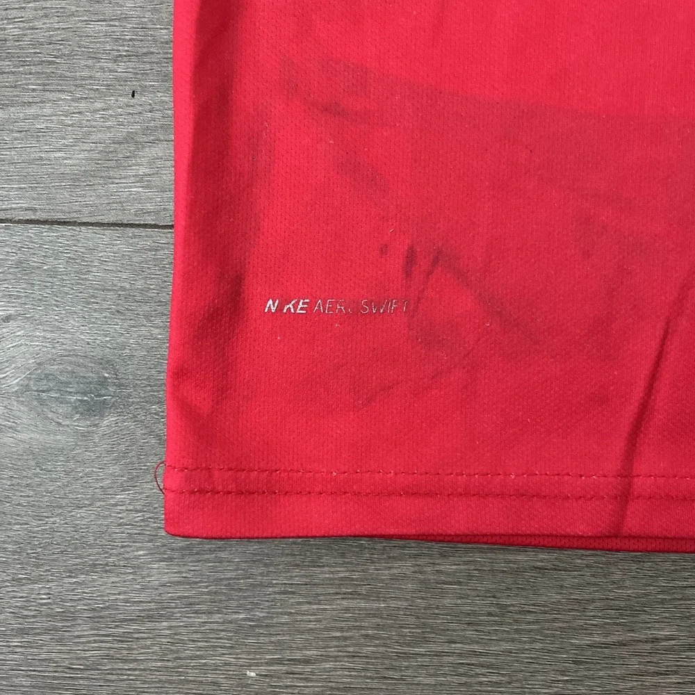 Nike Dri Fit Boys M Portugal Soccer Ronaldo 7 Jersey Red Short Sleeve